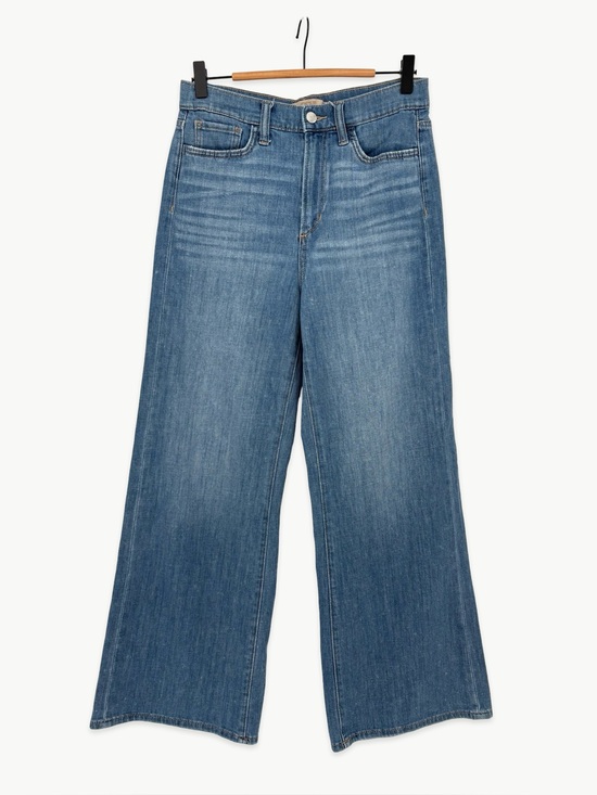 Joe's Jeans Denim - Joe's Jeans The Mia Petite Size 28 in Hot Shot High Rise Wide Leg Jeans Indigo
